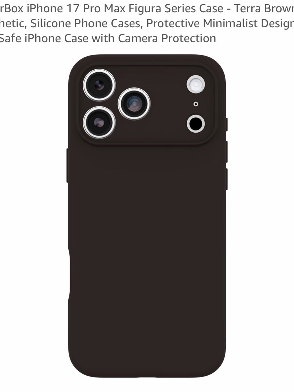OtterBox Figura Series Silicone iPhone 17 pro max Case in Terra Brown